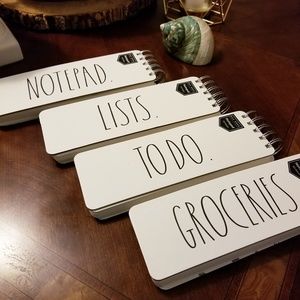 Rae Dunn. Ring bound notepads